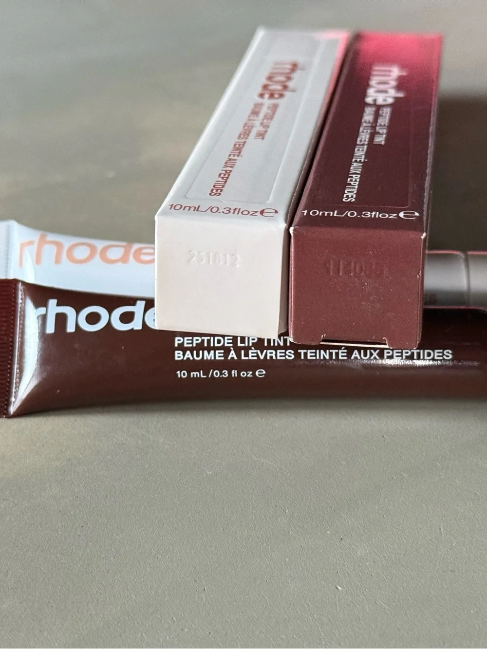 rhode skin Peptide Lip Tint Set - Espresso + Cinnamon Roll